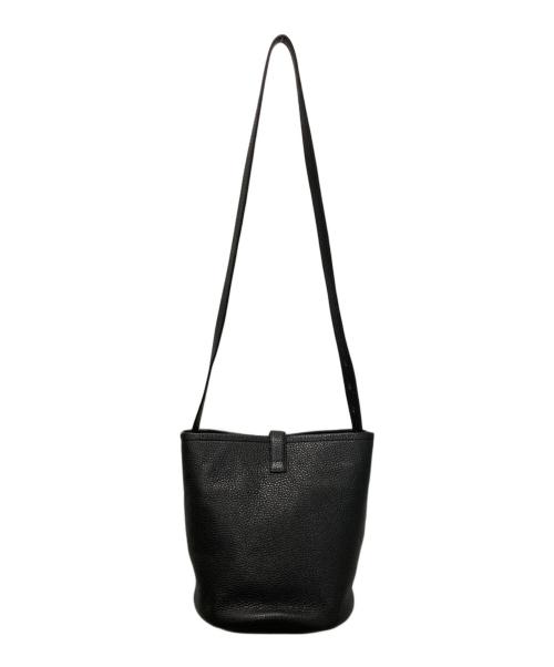 IACUCCI（イアクッチ）IACUCCI (イアクッチ) テア S CERVO レザーショルダーバッグ ブラックの古着・服飾アイテム