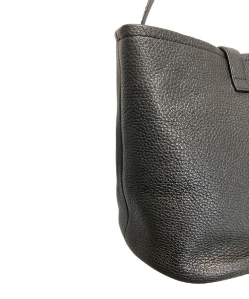 IACUCCI（イアクッチ）IACUCCI (イアクッチ) テア S CERVO レザーショルダーバッグ ブラックの古着・服飾アイテム