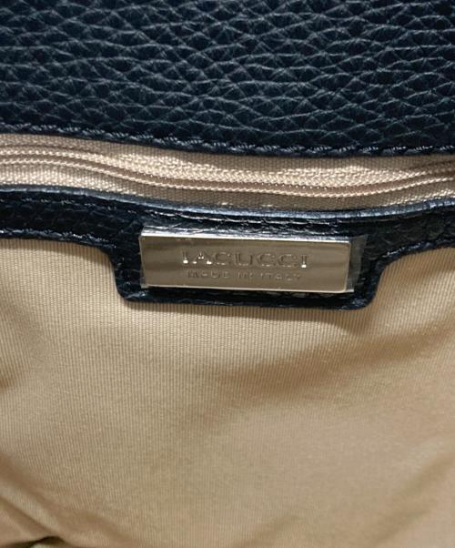 IACUCCI（イアクッチ）IACUCCI (イアクッチ) テア S CERVO レザーショルダーバッグ ブラックの古着・服飾アイテム