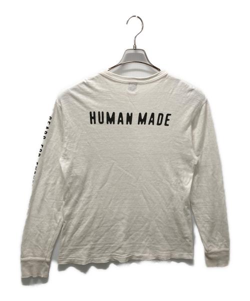 HUMAN MADE（ヒューマンメイド）HUMAN MADE (ヒューマンメイド) GRAPHIC L/S T-SHIRT ホワイト サイズ:Fの古着・服飾アイテム