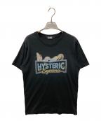 Hysteric Glamourヒステリックグラマー）の古着「センターネオンガールTシャツ」｜ブラック