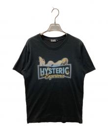Hysteric Glamour（ヒステリックグラマー）の古着「センターネオンガールTシャツ」｜ブラック