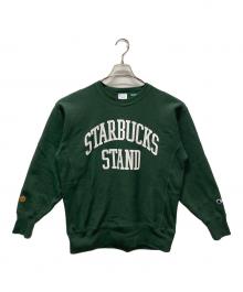 Champion×BEAMS×STARBUCKS COFFEE（チャンピオン×ビームス×スターバックスコーヒー）の古着「REVERSE WEAVE Sweats」｜グリーン