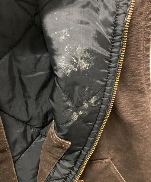 CarHartt（カーハート）CarHartt (カーハート) 裏キルティングダックベスト ブラウン サイズ:２XLの古着・服飾アイテム