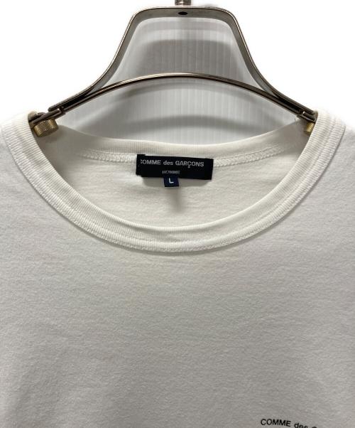 COMME des GARCONS HOMME（コムデギャルソン オム）COMME des GARCONS HOMME (コムデギャルソン オム) プリントTシャツ ホワイト サイズ:Lの古着・服飾アイテム