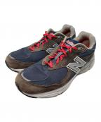 NEW BALANCEニューバランス）の古着「990v3 MiUSA Elephant Grey Navy」｜グレー