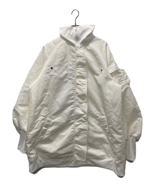 FALON（ファロン）FALON (ファロン) 祈りを込めたMA-1/中綿ジャケット ホワイト サイズ:Lの古着・服飾アイテム