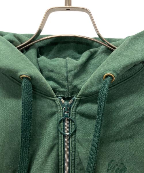 Maison Margiela（メゾンマルジェラ）Maison Margiela (メゾンマルジェラ) クロップド シュランケン スウェットパーカー グリーン サイズ:46の古着・服飾アイテム