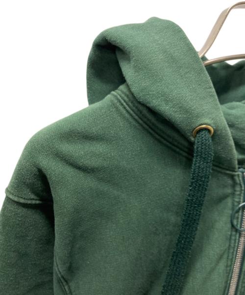 Maison Margiela（メゾンマルジェラ）Maison Margiela (メゾンマルジェラ) クロップド シュランケン スウェットパーカー グリーン サイズ:46の古着・服飾アイテム