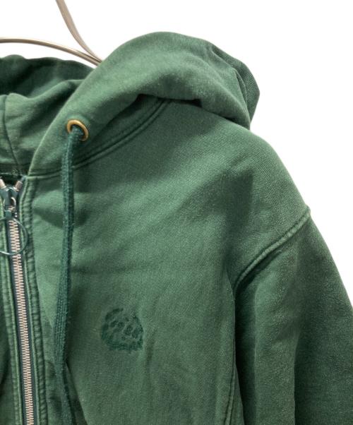 Maison Margiela（メゾンマルジェラ）Maison Margiela (メゾンマルジェラ) クロップド シュランケン スウェットパーカー グリーン サイズ:46の古着・服飾アイテム