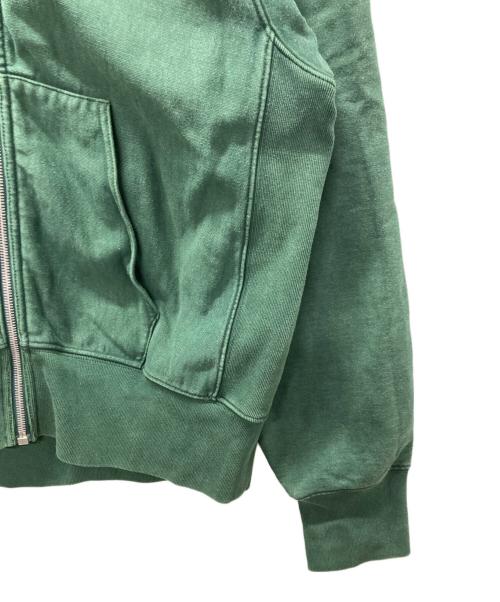 Maison Margiela（メゾンマルジェラ）Maison Margiela (メゾンマルジェラ) クロップド シュランケン スウェットパーカー グリーン サイズ:46の古着・服飾アイテム