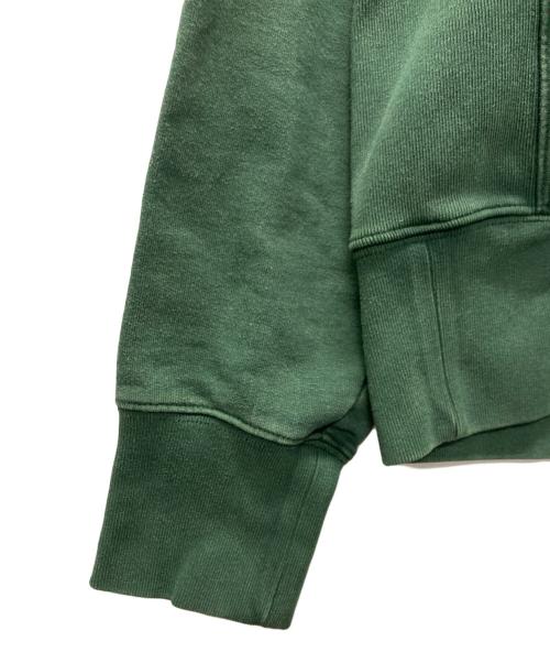 Maison Margiela（メゾンマルジェラ）Maison Margiela (メゾンマルジェラ) クロップド シュランケン スウェットパーカー グリーン サイズ:46の古着・服飾アイテム