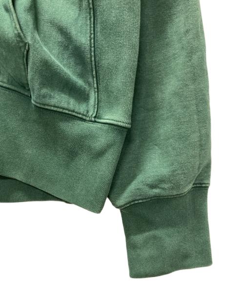 Maison Margiela（メゾンマルジェラ）Maison Margiela (メゾンマルジェラ) クロップド シュランケン スウェットパーカー グリーン サイズ:46の古着・服飾アイテム