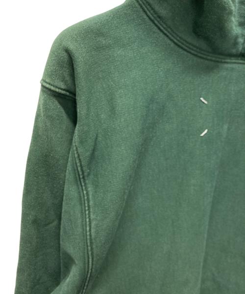 Maison Margiela（メゾンマルジェラ）Maison Margiela (メゾンマルジェラ) クロップド シュランケン スウェットパーカー グリーン サイズ:46の古着・服飾アイテム