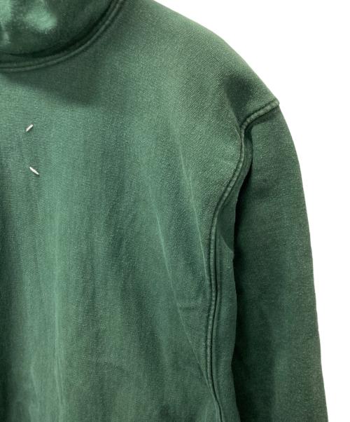 Maison Margiela（メゾンマルジェラ）Maison Margiela (メゾンマルジェラ) クロップド シュランケン スウェットパーカー グリーン サイズ:46の古着・服飾アイテム