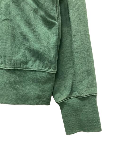Maison Margiela（メゾンマルジェラ）Maison Margiela (メゾンマルジェラ) クロップド シュランケン スウェットパーカー グリーン サイズ:46の古着・服飾アイテム