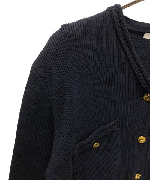 Plage（プラージュ）Plage (プラージュ) ゴールドボタンニットジャケット ネイビー サイズ:表記無しの古着・服飾アイテム