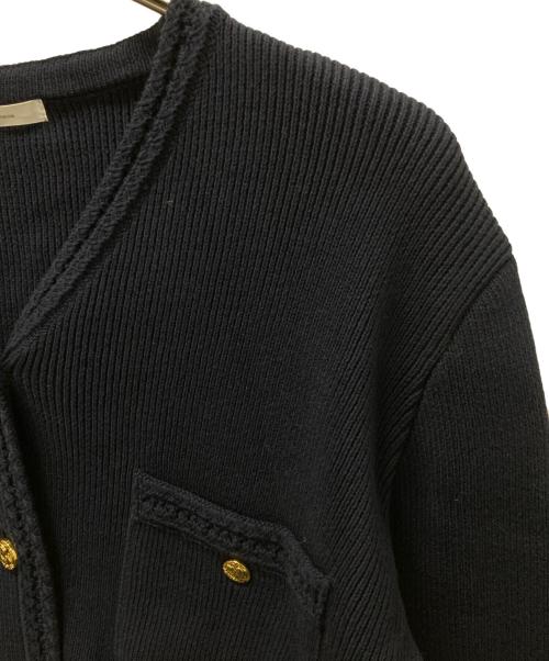 Plage（プラージュ）Plage (プラージュ) ゴールドボタンニットジャケット ネイビー サイズ:表記無しの古着・服飾アイテム