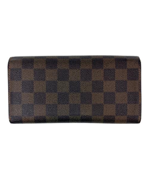 LOUIS VUITTON（ルイ ヴィトン）LOUIS VUITTON (ルイ ヴィトン) ダミエ ポルトフォイユ・サラ/長財布 ブラウンの古着・服飾アイテム