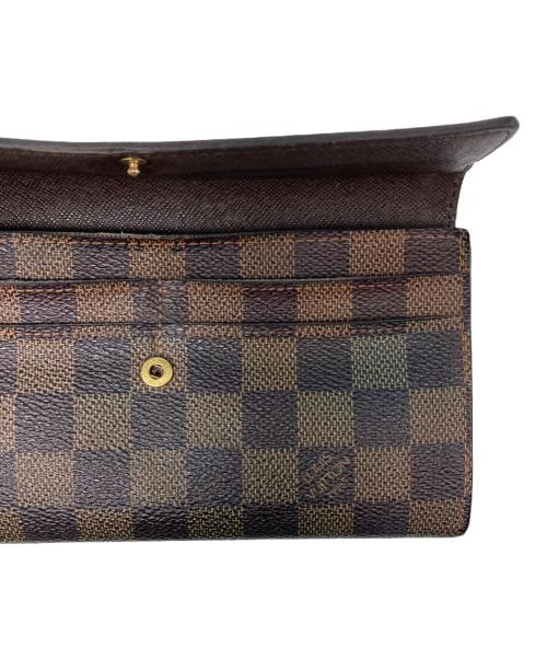 LOUIS VUITTON（ルイ ヴィトン）LOUIS VUITTON (ルイ ヴィトン) ダミエ ポルトフォイユ・サラ/長財布 ブラウンの古着・服飾アイテム