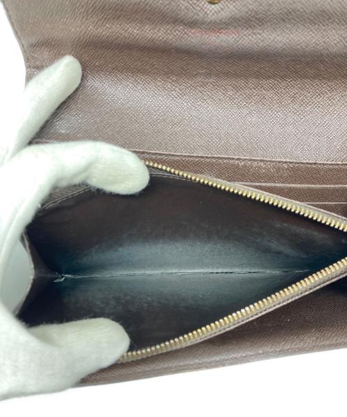 LOUIS VUITTON（ルイ ヴィトン）LOUIS VUITTON (ルイ ヴィトン) ダミエ ポルトフォイユ・サラ/長財布 ブラウンの古着・服飾アイテム