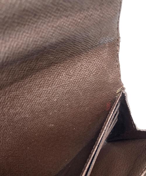LOUIS VUITTON（ルイ ヴィトン）LOUIS VUITTON (ルイ ヴィトン) ダミエ ポルトフォイユ・サラ/長財布 ブラウンの古着・服飾アイテム