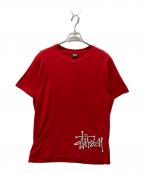 stussyステューシー）の古着「Bones Stock Tee」｜レッド