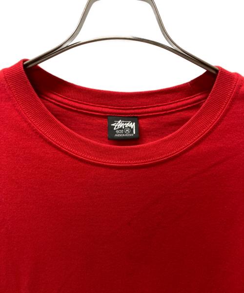 stussy（ステューシー）stussy (ステューシー) Bones Stock Tee レッド サイズ:Mの古着・服飾アイテム