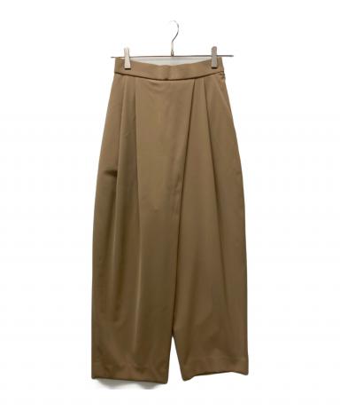【美品】コンテ　conte アシンメトリー タックパンツ　36 中古・古着通販】Conte (コンテ) アシンメトリー タックパンツ