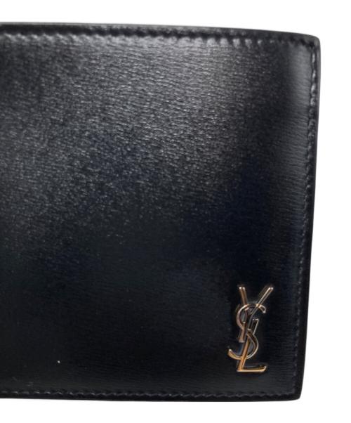 Saint Laurent Paris（サンローランパリ）Saint Laurent Paris (サンローランパリ) タイニー2つ折り財布 ブラックの古着・服飾アイテム