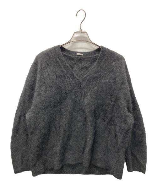 DRESSLAVE（ドレスレイブ）DRESSLAVE (ドレスレイブ) フォックスカシミヤVネックニット グレー サイズ:38の古着・服飾アイテム