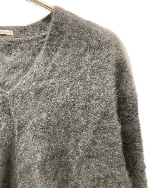 DRESSLAVE（ドレスレイブ）DRESSLAVE (ドレスレイブ) フォックスカシミヤVネックニット グレー サイズ:38の古着・服飾アイテム