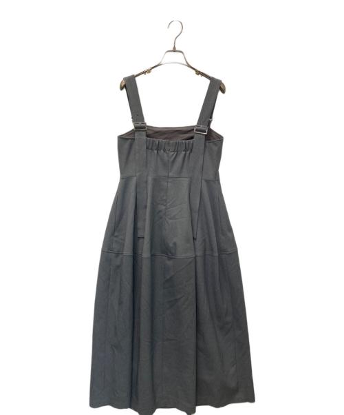 allureville（アルアバイル）allureville (アルアバイル) ソフトコクーンジャンパードレス グレー サイズ:2の古着・服飾アイテム