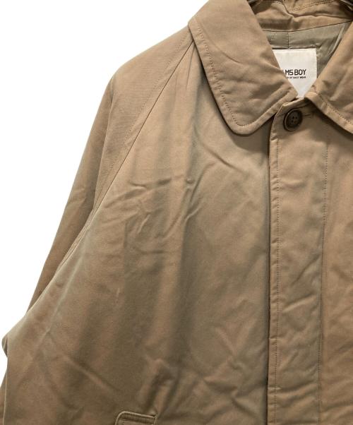 BEAMS BOY（ビームスボーイ）BEAMS BOY (ビームスボーイ) コットン ポリエステル シャンブレー ステンカラーコート ベージュ サイズ:表記無しの古着・服飾アイテム