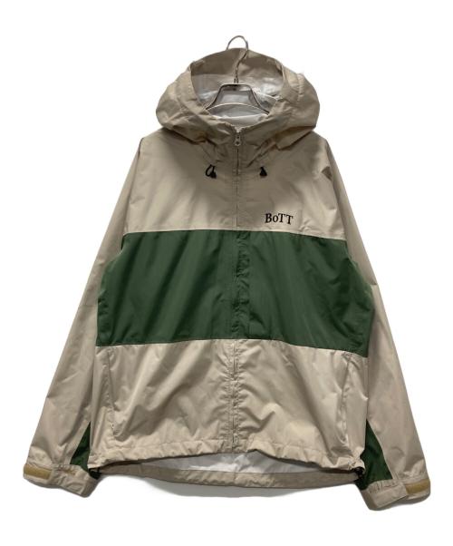 BoTT（ボット）BoTT (ボット) 2 Tone Shell Jacket グリーン×ベージュ サイズ:Lの古着・服飾アイテム
