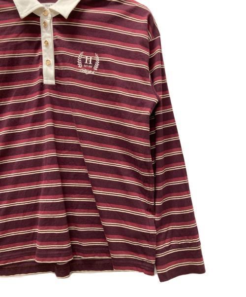 HER LIP TO（ハーリップトゥ）HER LIP TO (ハーリップトゥ) Laurel Emblem Polo Shirt ブラウン サイズ:Fの古着・服飾アイテム