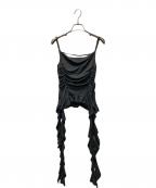 MAISON SPECIALメゾンスペシャル）の古着「Ruffle Shirring Camisole」｜グレー