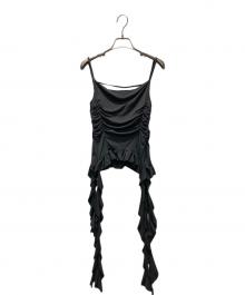 MAISON SPECIAL（メゾンスペシャル）の古着「Ruffle Shirring Camisole」｜グレー