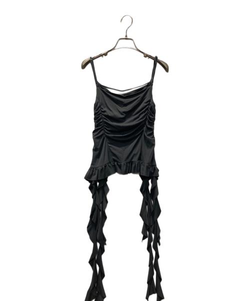 MAISON SPECIAL（メゾンスペシャル）MAISON SPECIAL (メゾンスペシャル) Ruffle Shirring Camisole グレー サイズ:FREEの古着・服飾アイテム