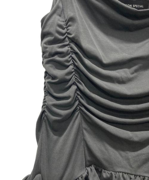 MAISON SPECIAL（メゾンスペシャル）MAISON SPECIAL (メゾンスペシャル) Ruffle Shirring Camisole グレー サイズ:FREEの古着・服飾アイテム