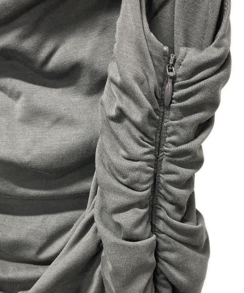 MAISON SPECIAL（メゾンスペシャル）MAISON SPECIAL (メゾンスペシャル) Ruffle Shirring Camisole グレー サイズ:FREEの古着・服飾アイテム