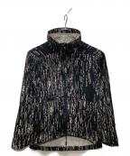 1PIU1UGUALE3 RELAXウノピゥウノウグァーレトレ リラックス）の古着「総柄ジップジャケット」｜ブラック