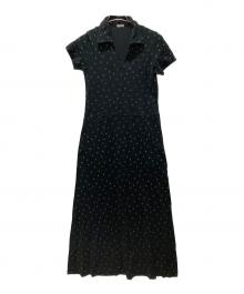 Y's for living（ワイズフォーリビング）の古着「キーネックワンピース」｜ブラック