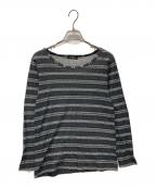 tricot COMME des GARCONSトリココムデギャルソン）の古着「ボーダーカットソー」｜ブラック