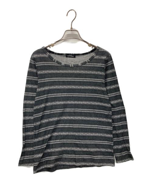 tricot COMME des GARCONS（トリココムデギャルソン）tricot COMME des GARCONS (トリココムデギャルソン) ボーダーカットソー ブラック サイズ:不明の古着・服飾アイテム