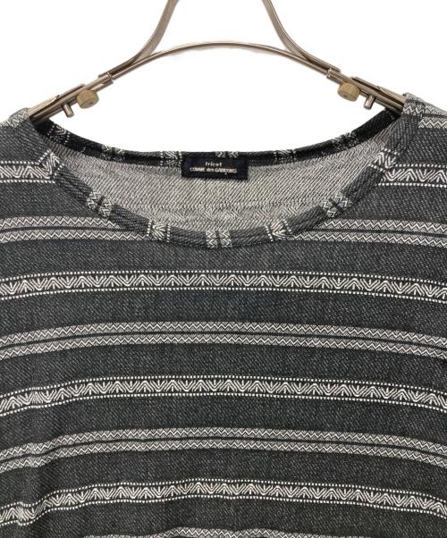 tricot COMME des GARCONS（トリココムデギャルソン）tricot COMME des GARCONS (トリココムデギャルソン) ボーダーカットソー ブラック サイズ:不明の古着・服飾アイテム