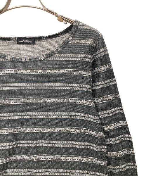 tricot COMME des GARCONS（トリココムデギャルソン）tricot COMME des GARCONS (トリココムデギャルソン) ボーダーカットソー ブラック サイズ:不明の古着・服飾アイテム