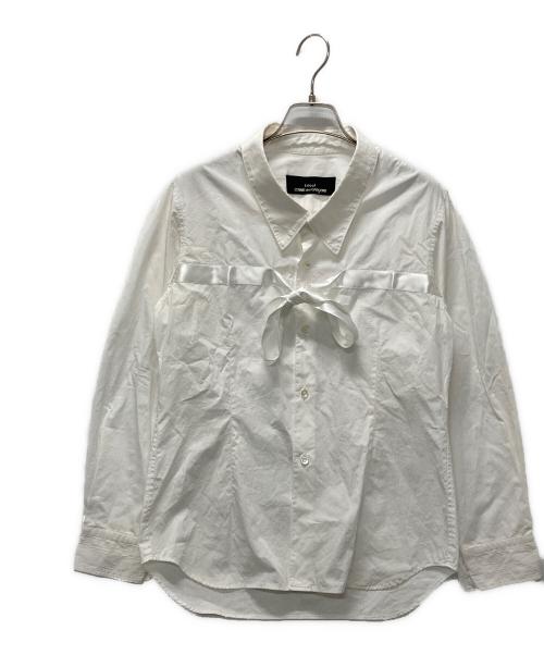tricot COMME des GARCONS（トリココムデギャルソン）tricot COMME des GARCONS (トリココムデギャルソン) リボン付きシャツ ホワイト サイズ:表記無しの古着・服飾アイテム