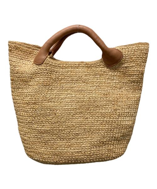 HELEN KAMINSKI（ヘレンカミンスキー）HELEN KAMINSKI (ヘレンカミンスキー) PEYTON S/ラフィアバッグ ベージュの古着・服飾アイテム