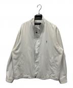 Yves Saint Laurent pour hommeイヴサンローラン プールオム）の古着「ワンポイントロゴ刺繍ジップジャケット」｜ホワイト